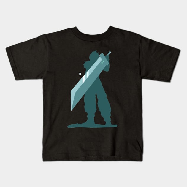 Cloud FF7r Kids T-Shirt by Laythaba